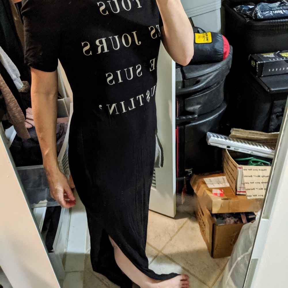 Maxi sexy cotton dress